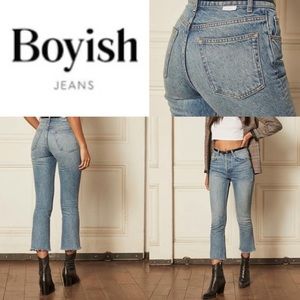 NWT Boyish The Darcy High Rise Kick Crop Jean